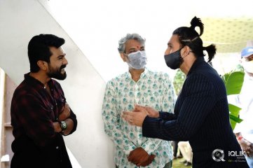 Ram Charan and Shankar Movie Launch Photos